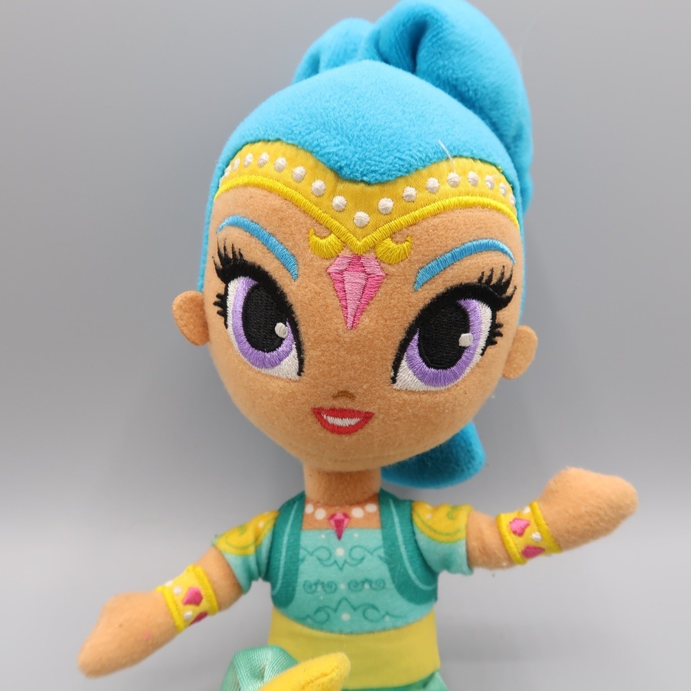 Nickelodeon Shimmer‎ and Shine Plush Stuffed Genie 9" Doll Blue Hair